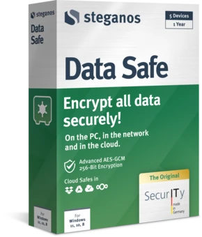 Steganos Data Safe packaging – left view