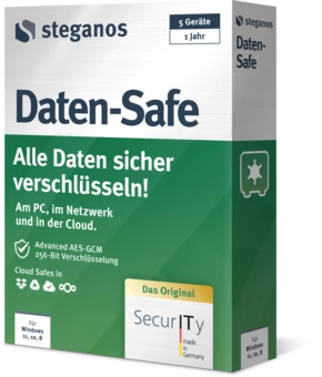 Steganos Daten-Safe Verpackung – rechte Ansicht