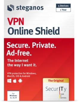 Steganos VPN Online Shield packaging – front