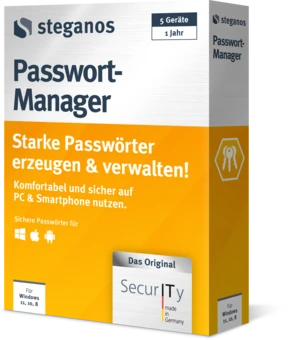 Steganos Passwort-Manager Verpackung – rechte Ansicht