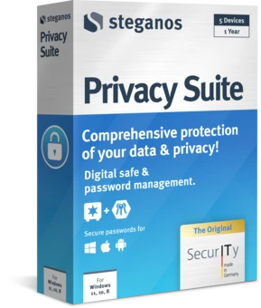 Steganos Privacy Suite packaging – left view